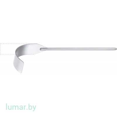 Крючок к ретрактору HEART XS клапанный, изгибаемый, 75х25 мм, артикул - FC124R