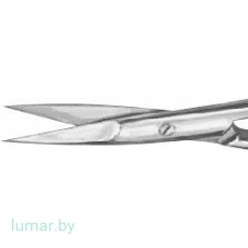 Микроножницы, с поперечной насечкой на плоских ручках, прямые, 160 мм
