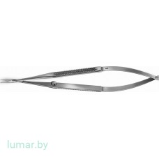 Микроножницы MILLESI  с поперечной насечкой на ручках, с зазубренными лезвиями, прямые, 160 мм