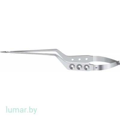 Иглодержатель YASARGIL байонетный, прямая рабочая часть, 225 мм, артикул - FD096R