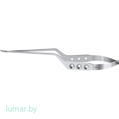 Иглодержатель YASARGIL байонетный, изогнутый вверх, 225 мм, артикул - FD097R