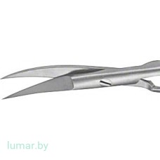 Микроножницы для шовного материала, изогнутые, остроконечные, 180 мм Микроножницы для шовного материала, изогнутые, остроконечные, 180 мм