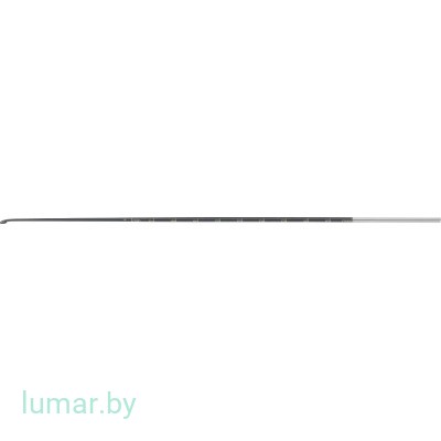 Ложка NOIR с черным антибликовым покрытием, ширина 2 мм, изогнута под углом 10°, 200 мм, артикул - FD814B