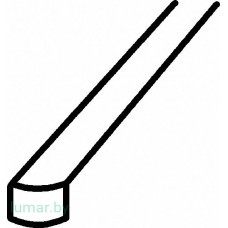 Ретрактор HESS для нервных корешков, изогнутый под углом 90°, 3х175 мм