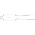 Элеватор WAGNER костный, 17 мм 220 мм, артикул - FK167R