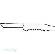 Распатор FARABEUF прямой, 12.5 мм, широкий, 145 мм