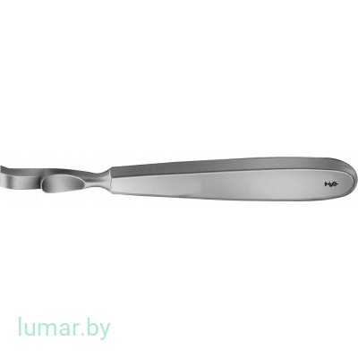 Распатор FARABEUF-COLLIN изогнутый, 11 мм 160 мм, артикул - FK345R