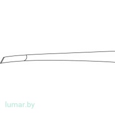Элеватор KEY, прямая рабочая часть шириной 12.7 мм, 190 мм
