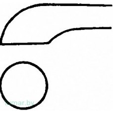 Кюретка BRUNS костная, №000, 3 мм, 165 мм