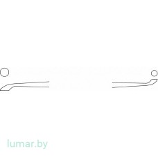 Кюретка JANSEN костная, двухсторонняя, 160 мм