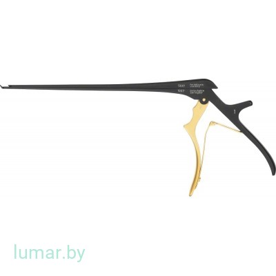 Выкусыватель KERRISON с черным антибликовым покрытием, разборный, ширина 1 мм, 230 мм, с тонким концом, артикул - FK929B