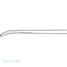 Долото ZIELKE желобоватое, для операций при сколиозе, 5.5 мм, 235 мм