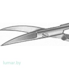 Микроножницы MUELLER изогнутые, тупоконечные, 120 мм