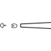 Микропинцет MUELLER 1х2 зуба, 160 мм, артикул - FM034R