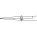 Микроножницы пружинные, прямые, остроконечные, 180 мм, артикул - FM042R