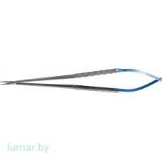 Микроиглодержатель DIADUST титановый, с алмазным напылением, с круглыми ручками, без замка, 210 мм