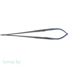 Микроиглодержатель DIADUST титановый, с алмазным напылением, с круглыми ручками, 230 мм