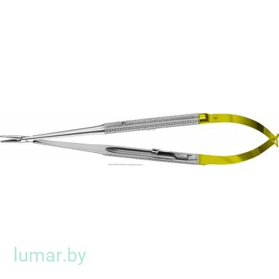 Микроиглодержатель DUROGRIP с твердосплавными вставками, с круглыми ручками, 180 мм, артикул - FM388R