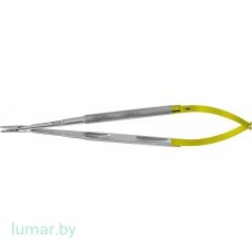 Микроиглодержатель DIADUST с круглыми ручками, прямой, с алмазным напылением, усиленная модель, без замка, 230 мм