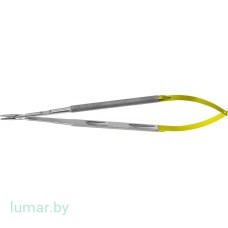 Микроиглодержатель DIADUST с круглыми ручками, прямой, с алмазным напылением, усиленная модель, без замка, 250 мм Микроиглодержатель DIADUST с круглыми ручками, прямой, с алмазным напылением, усиленная модель, без замка, 250 мм