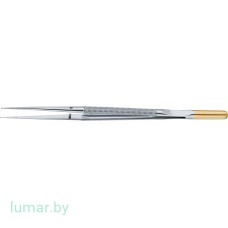 Микропинцет DIADUST с алмазным напылением, с кольцеобразными концами диам. 1 мм, прямой, 185 мм