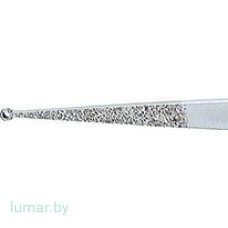 Микропинцет DIADUST с алмазным напылением, с кольцеобразными концами диам. 1 мм, прямой, 150 мм