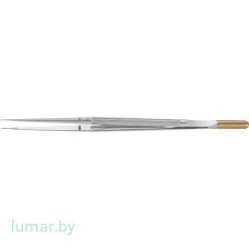 Микропинцет DIADUST с алмазным напылением, с кольцеобразными концами диам. 1 мм, прямой, 210 мм