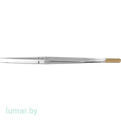 Микропинцет DIADUST с алмазным напылением, с кольцеобразными концами диам. 1 мм, прямой, 210 мм, артикул - FM574R