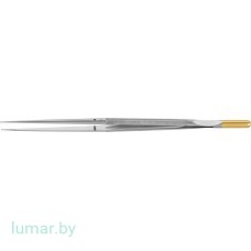 Микропинцет DIADUST с алмазным напылением, с кольцеобразными концами диам. 1 мм, прямой, 230 мм