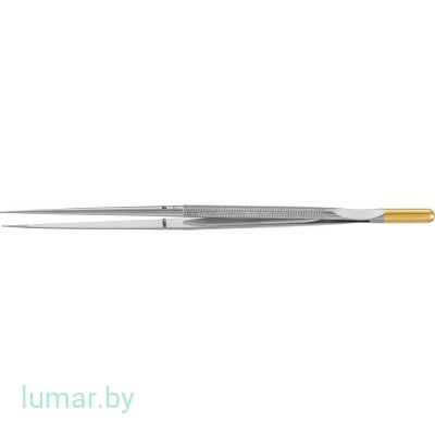 Микропинцет DIADUST с алмазным напылением, с кольцеобразными концами диам. 1 мм, прямой, 230 мм, артикул - FM576R