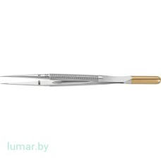 Микропинцет DIADUST с алмазным напылением, с плоскими концами, прямой, 150 мм