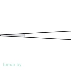 Микропинцет DIADUST с алмазным напылением, с плоскими концами, прямой, 185 мм