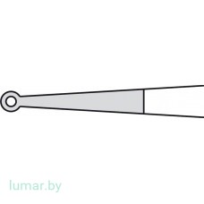 Микропинцет DIADUST с алмазным напылением, с кольцеобразными концами диам. 2 мм, прямой, 185 мм