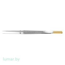 Микропинцет DIADUST с алмазным напылением, с плоскими концами, прямой, 185 мм