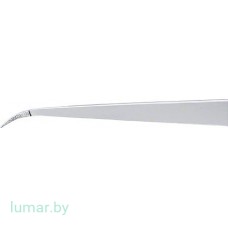 Микропинцет DIADUST с алмазным напылением, с плоскими концами, изогнутый, 185 мм