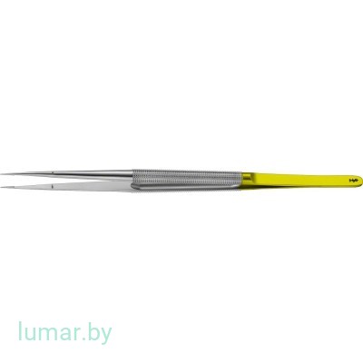 Микропинцет DIADUST с алмазным напылением, с плоскими концами, прямой, 185 мм, артикул - FM586R