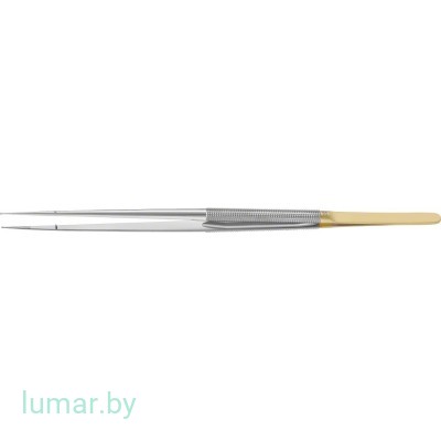 Микропинцет DIADUST с алмазным напылением, с кольцеобразными концами диам. 1 мм, прямой, 210 мм, артикул - FM598R