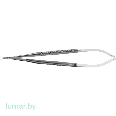 Микроножницы NOIR SUPREME с антибликовым покрытием, изогнутые, 165 мм, артикул - FM611B