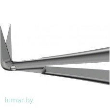Микроножницы NOIR SUPREME с антибликовым покрытием, изогнутые под углом 90°, остроконечные, 165 мм