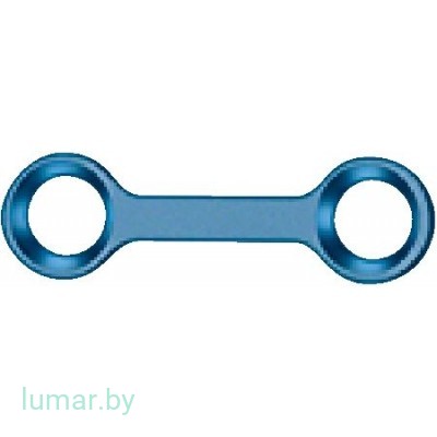 Пластина CRANIOPLATE 1.5, 2 отверстия, прямая, длина 16 мм, артикул - FM961T