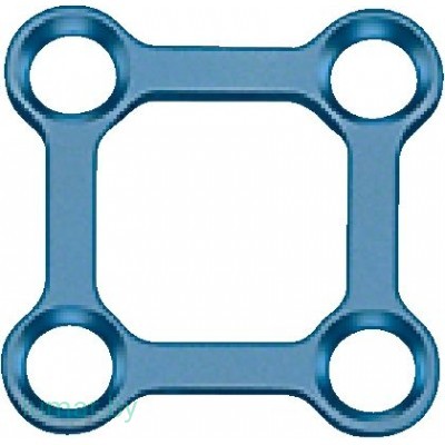 Пластина CRANIOPLATE 1.5, квадратная, 4 отверстия, артикул - FM968T