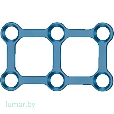 Пластина CRANIOPLATE 1.5, прямоугольная, 6 отверстий, артикул - FM969T