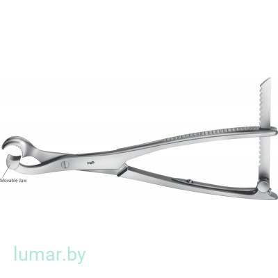 Щипцы LAMBOTTE костные, с подвижной браншей, 10 мм, 220 мм, артикул - FO160R