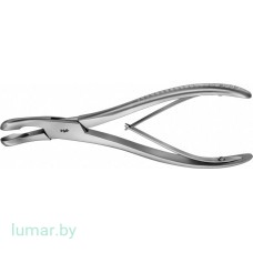 Выкусыватель LUER костный, изогнутый, с овальными браншами, 180 мм