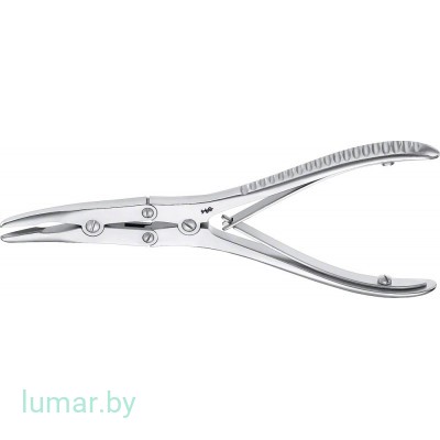 Выкусыватель BOEHLER костный, с узкими браншами, двойного действия, ширина браншей 3 мм, 155 мм, артикул - FO500R