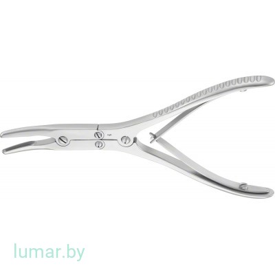 Выкусыватель BOEHLER костный, с широкими браншами, двойного действия, ширина браншей 5 мм, 160 мм, артикул - FO502R