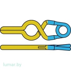 Аневризмоклипса YASARGIL титановая, временная, с фенестрацией диам. 3.5 мм, длина бранш 6/11.1 мм