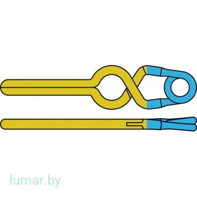 Аневризмоклипса YASARGIL титановая, временная, с фенестрацией диам. 3.5 мм, длина бранш 12/17 мм, артикул - FT120T