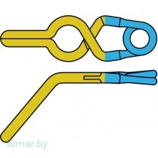 Аневризмоклипса YASARGIL титановая, временная, с фенестрацией диам. 3.5 мм, длина бранш 10/11 мм