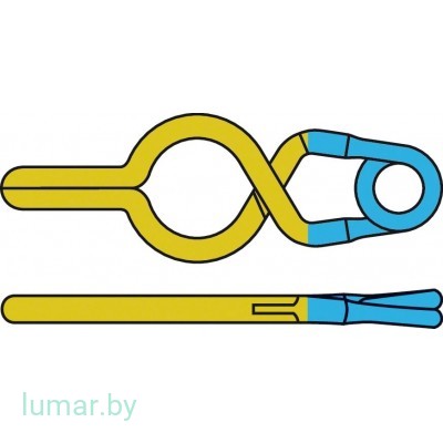 Аневризмоклипса YASARGIL титановая, временная, с фенестрацией диам. 5.0 мм, длина бранш 6/12.7 мм, артикул - FT140T